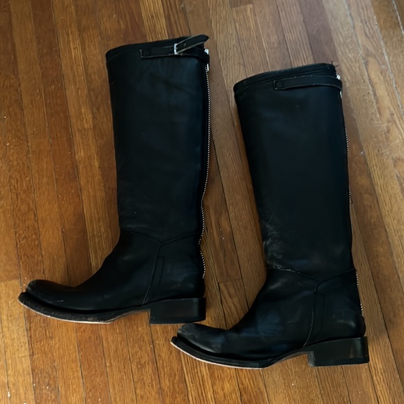 Ash brand distressed black high boots size 39.5 - Picture 2 of 10